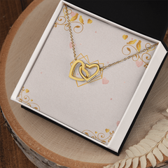 Elegant Two-Tone Heart Necklace