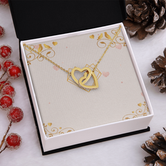 Elegant Two-Tone Heart Necklace