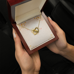 Elegant Two-Tone Heart Necklace