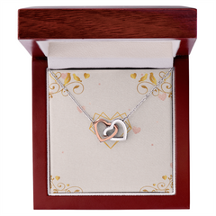 Elegant Two-Tone Heart Necklace